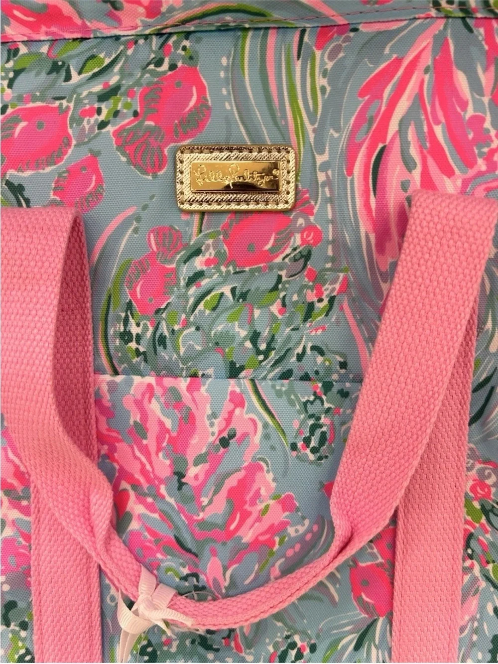 Lilly Pulitzer | Backpack Beach Cooler Pool Best Fishies Shoulder Strap Pink